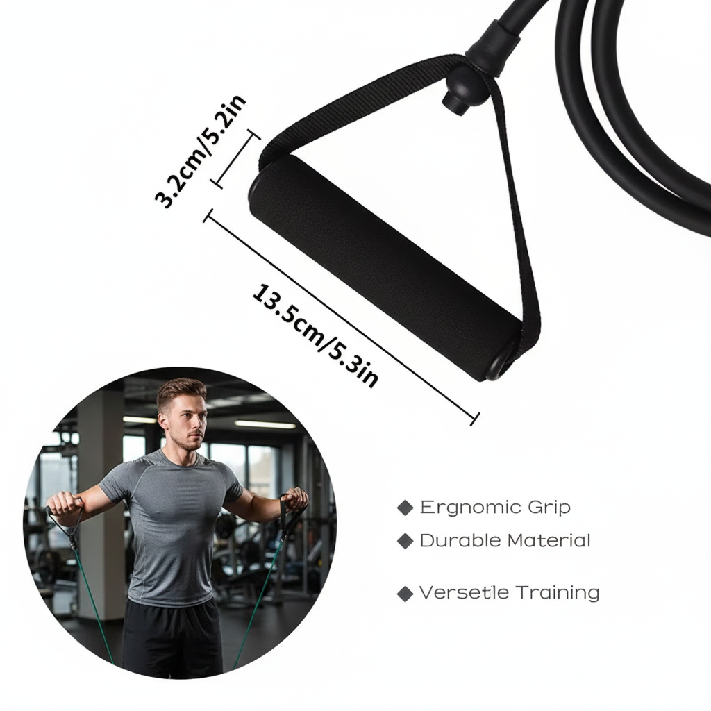 Bandes d’entraînement conçues pour la musculation et les exercices de renforcement à domicile. Adaptées aux hommes et aux femmes, elles offrent une solution pratique et efficace pour s’entraîner partout.